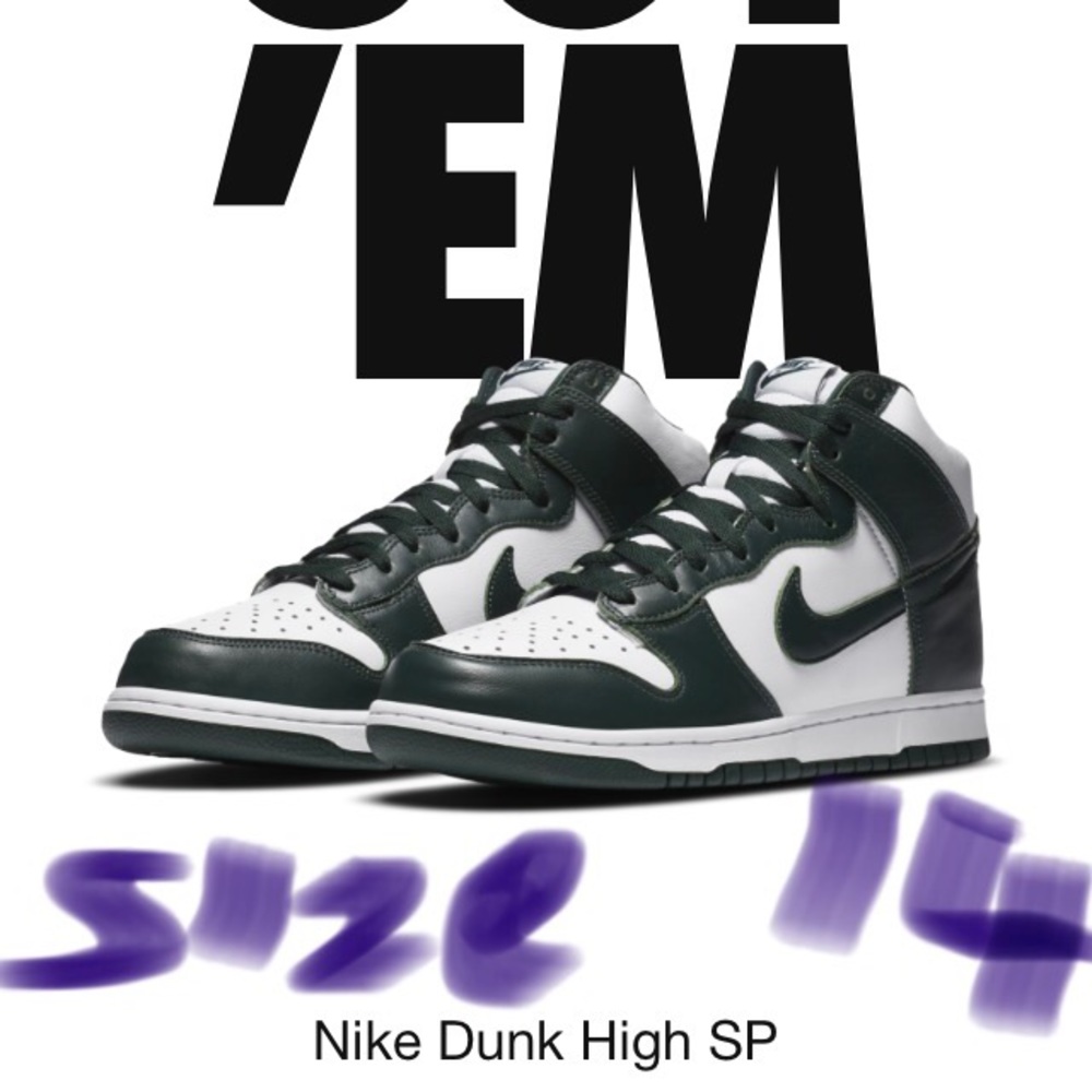 Nike Dunk High SP $260.00 obo..